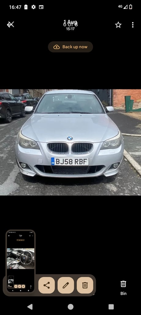 BMW, 5 SERIES, Saloon, 2008, Semi-Auto, 1995 (cc), 4 doors