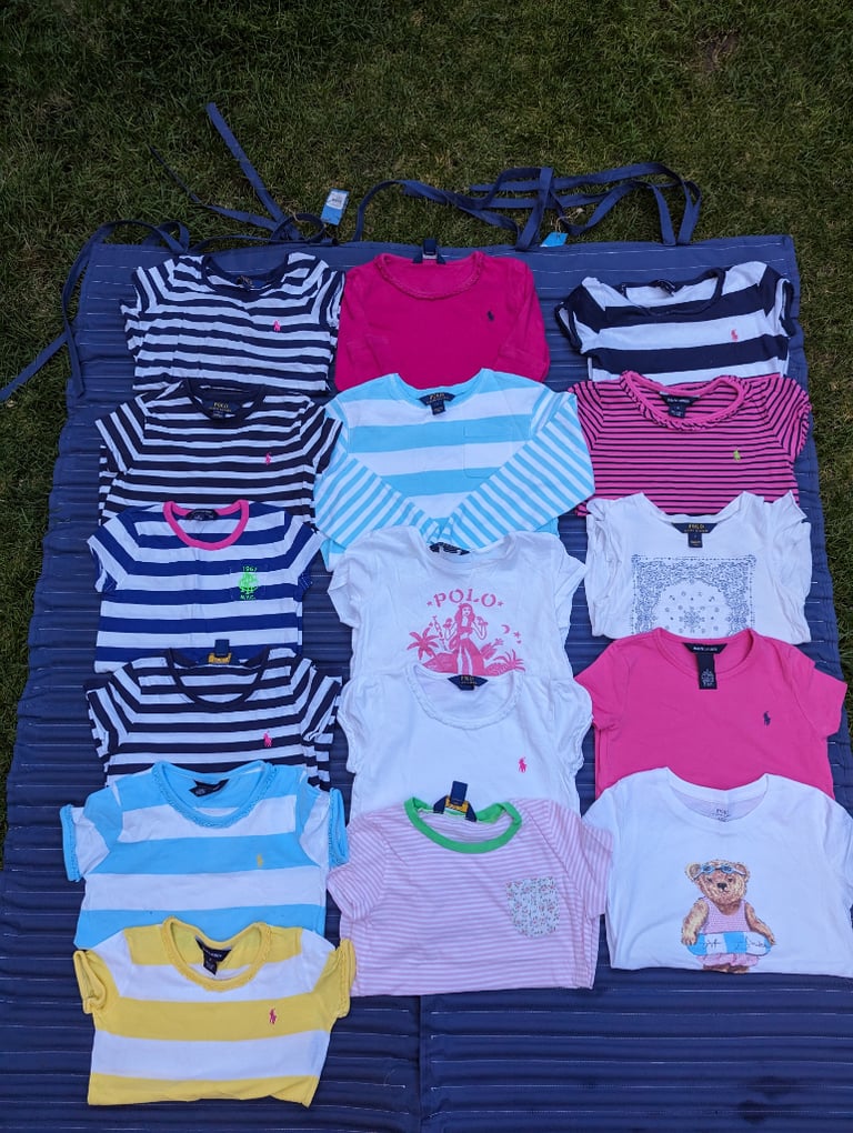 image for Large Bundle of Ralph Lauren Girls T-Shirts Age 6/6X Years £3 Each