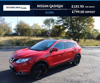 NISSAN QASHQAI 1.6 dCi N-Connecta 2017,Glass Roof,Sat Nav,DAB,Bluetooth,£35 Tax,F.S.H,Ulez Compliant
