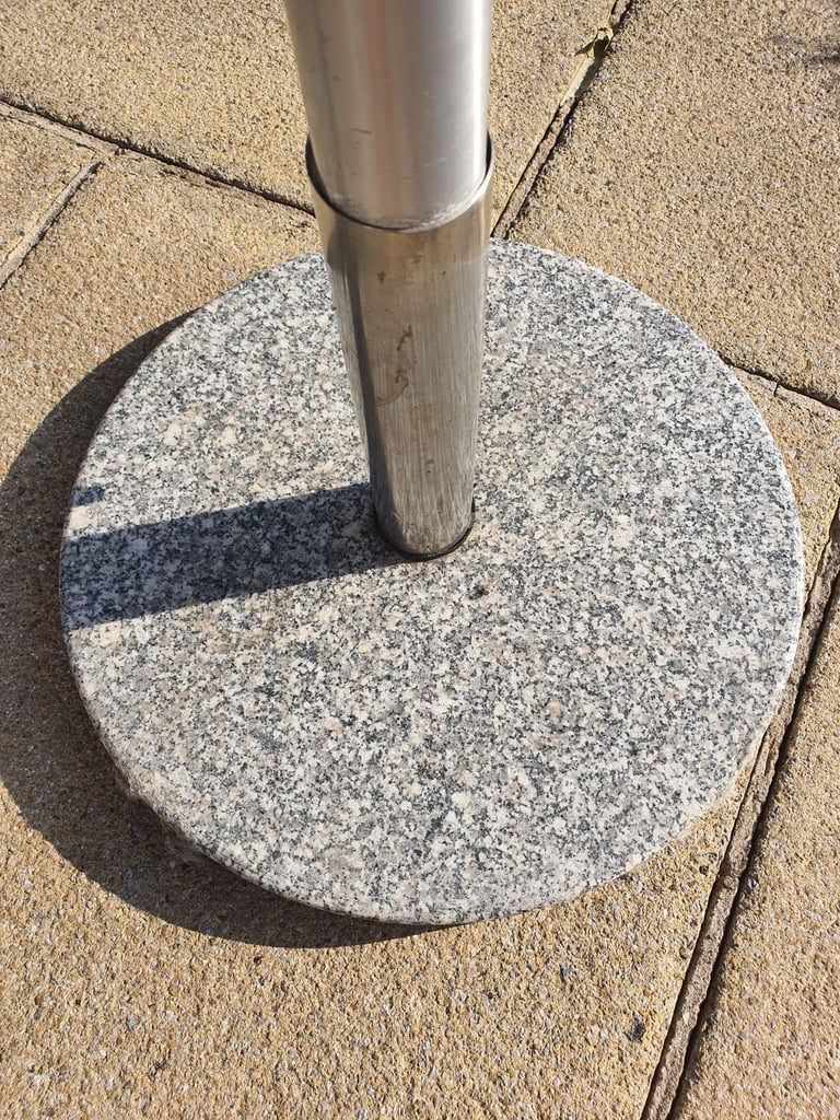 Patio umbrella/marble base