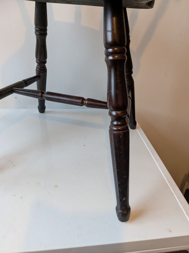 Two Wooden Windsor Style Dining Chairs 