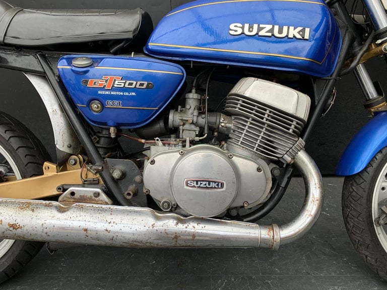 SUZUKI GT500 1976 CLASSIC RESTORATION PROJECT HPI CLEAR
