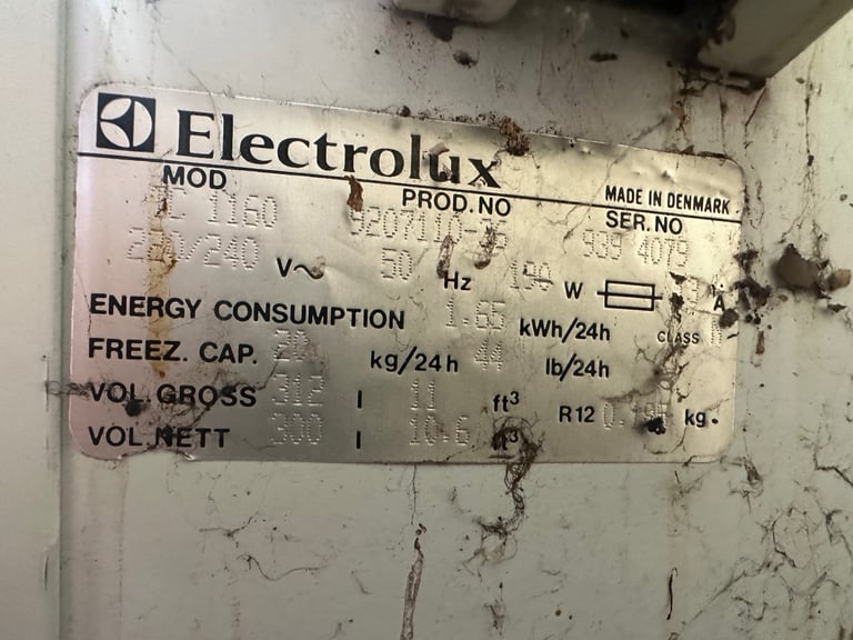 Chest Freezer. Electrolux TC1160