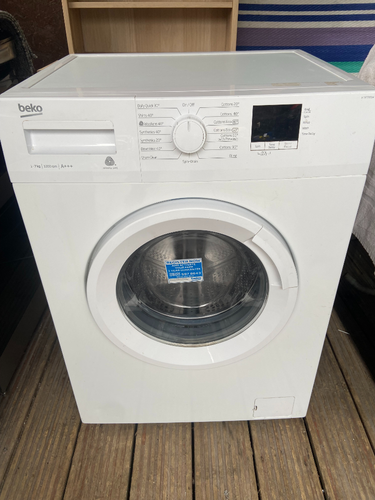 beko washing machine 1400 rpm 7 kg load 