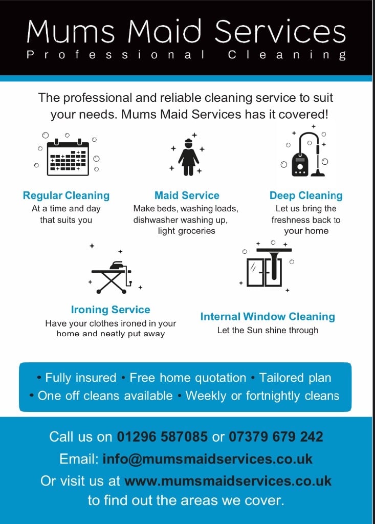 Mums Maid Services - Domestic Professional Cleaning and Home Organisation