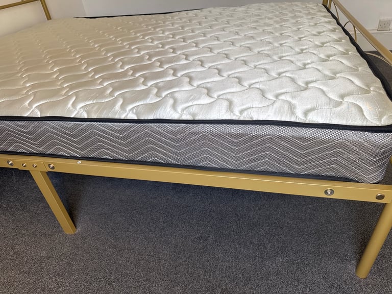 King size bed with mattress 