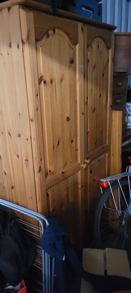 Pine Wood Wardrobe