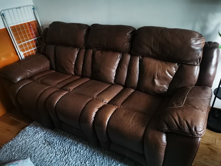 image for 3 SEAT LEATHER SOFA