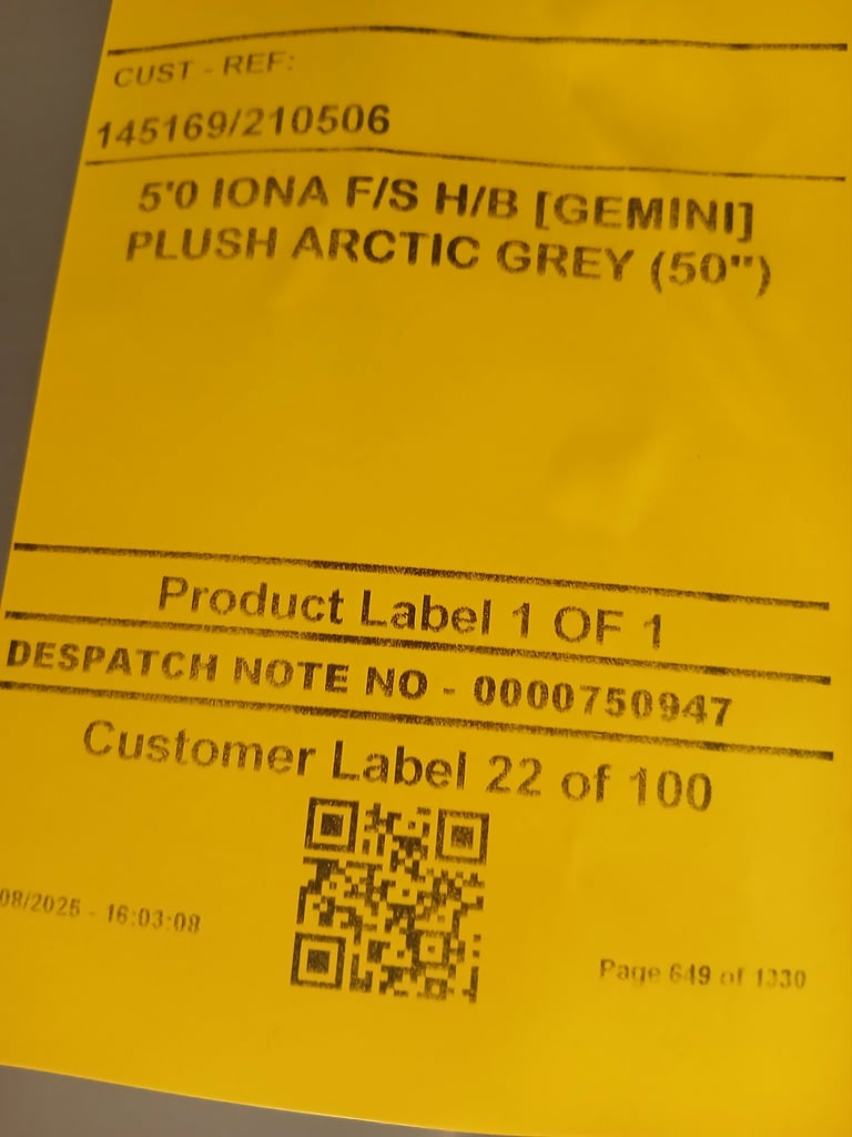 Kingsize headboard for sale Glasgow.