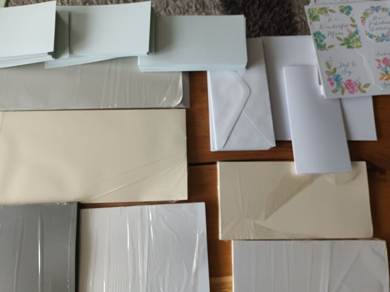 Card making job lot bargain cards and envlopes arts and crafts 