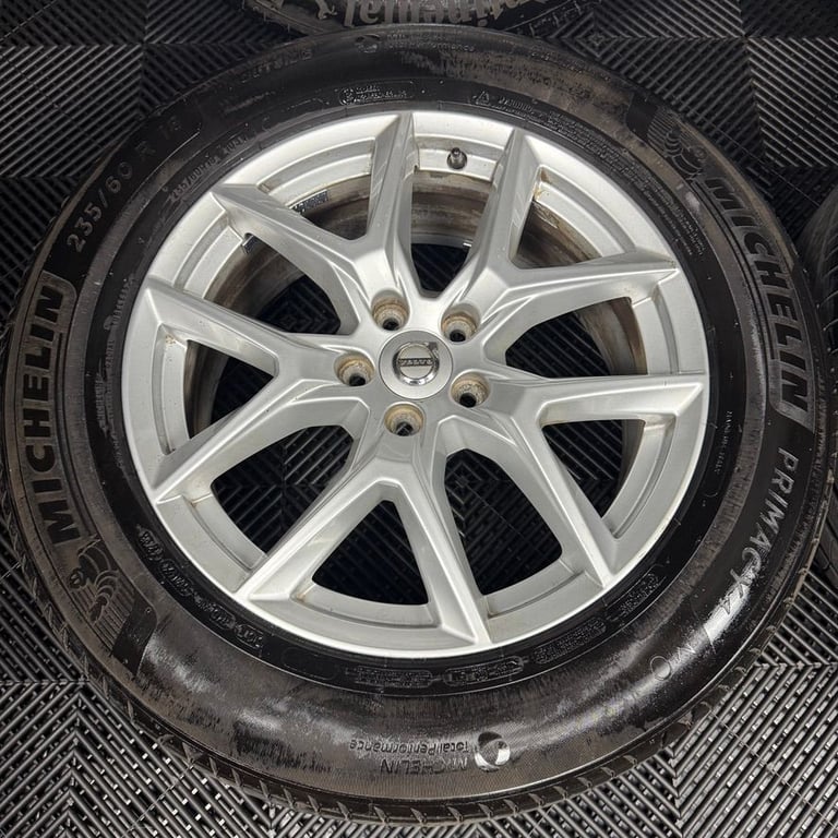 18'' GENUINE VOLVO XC60 10 SPOKE ALLOY WHEELS TYRES ALLOYS