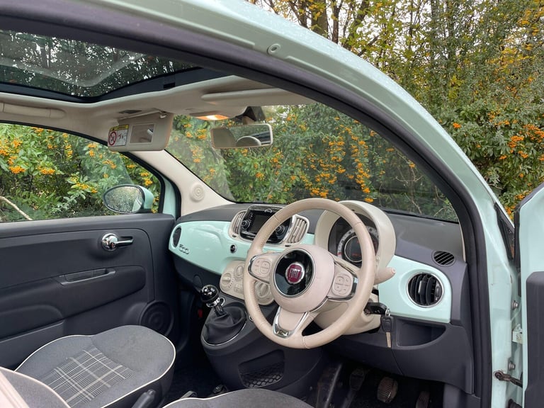 2016 Fiat 500 1.2 Lounge Euro 6 (s/s) 3dr HATCHBACK Petrol Manual