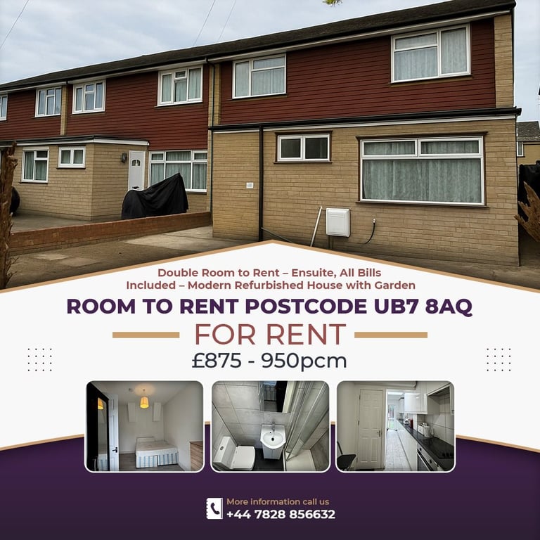 Room to Rent -Double -En suite  , All Bills Included