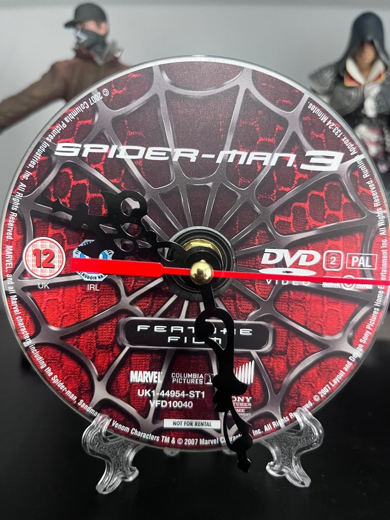 Spiderman DVD Clocks & dvd box