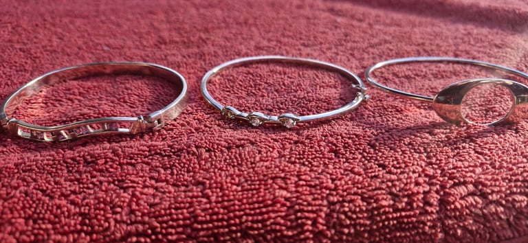 Silver bangles Gumtree