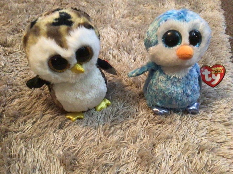 Beanie boos , rare Owliver & ice cube as new with tags  Christmas gift