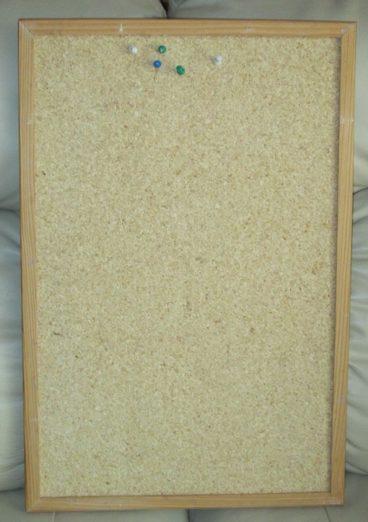 WOOD FRAMED CORK NOTICE BOARD 24 X 16 GOOD CONDITION in Bury St Edmunds, Suffolk Gumtree