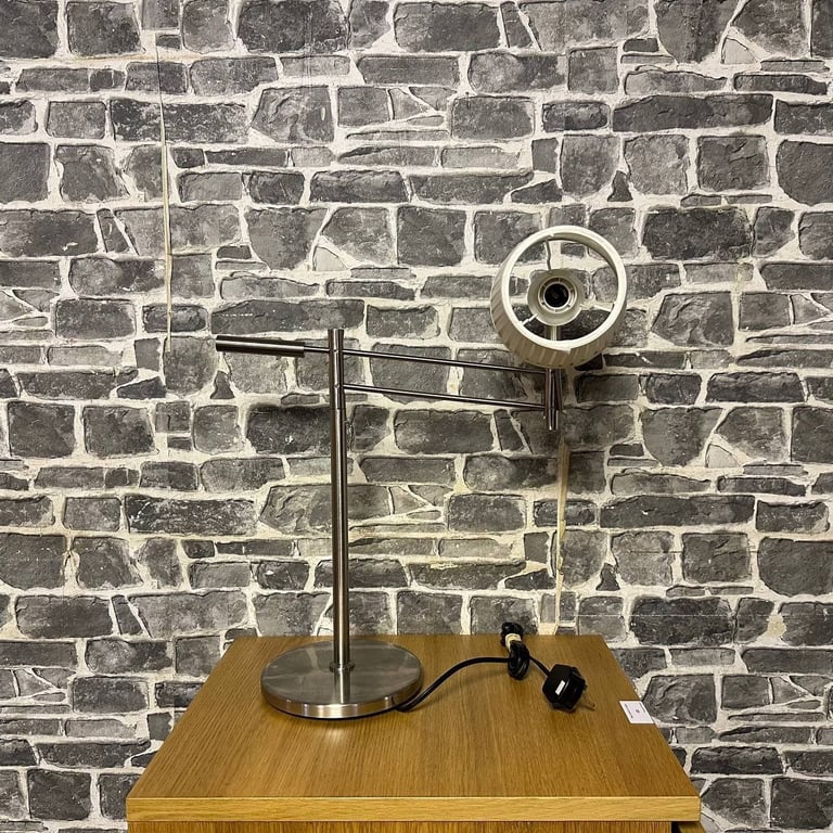 Adjustable Modern Table Lamp with White Shade