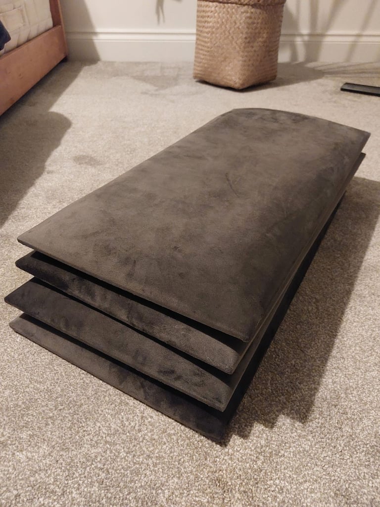 Head board for Double Bed Padded Dark Grey