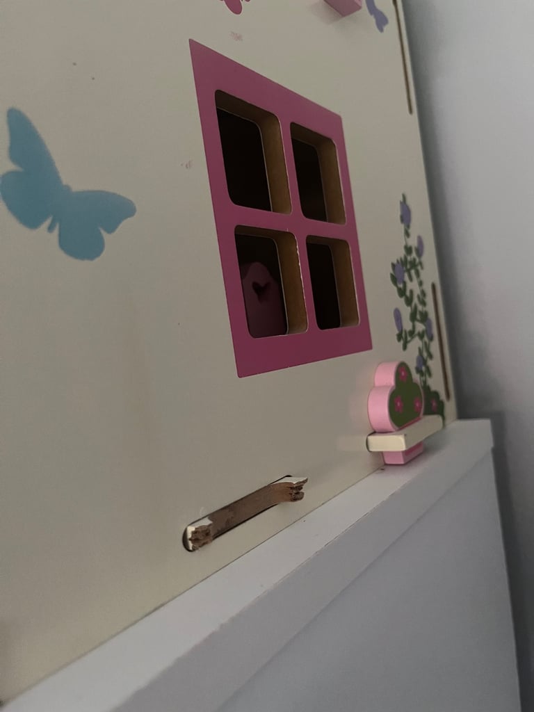 Wooden Dolls House with accessories 