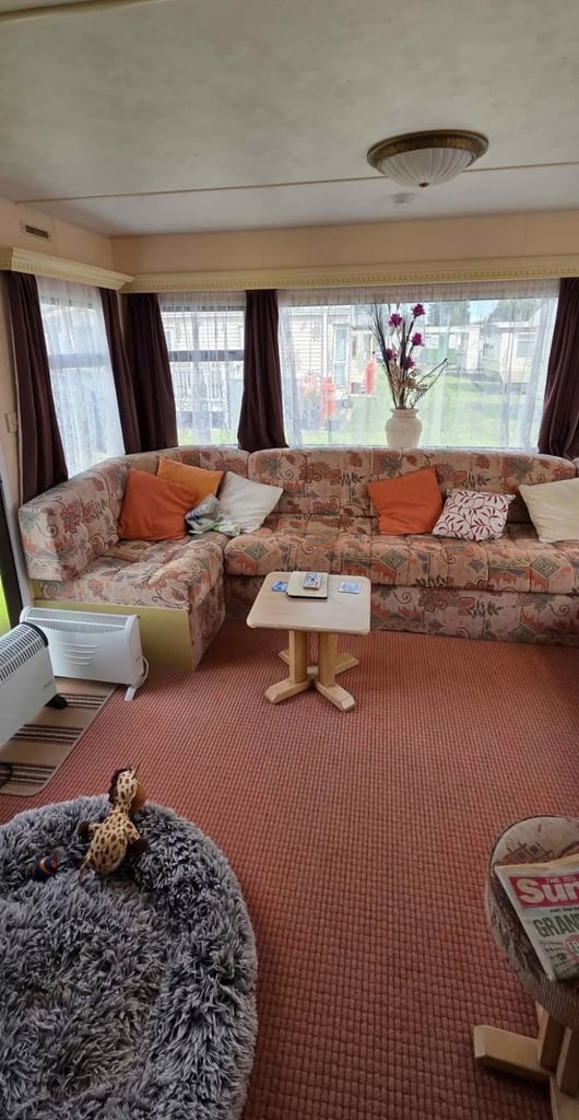 Static caravan for rent on park