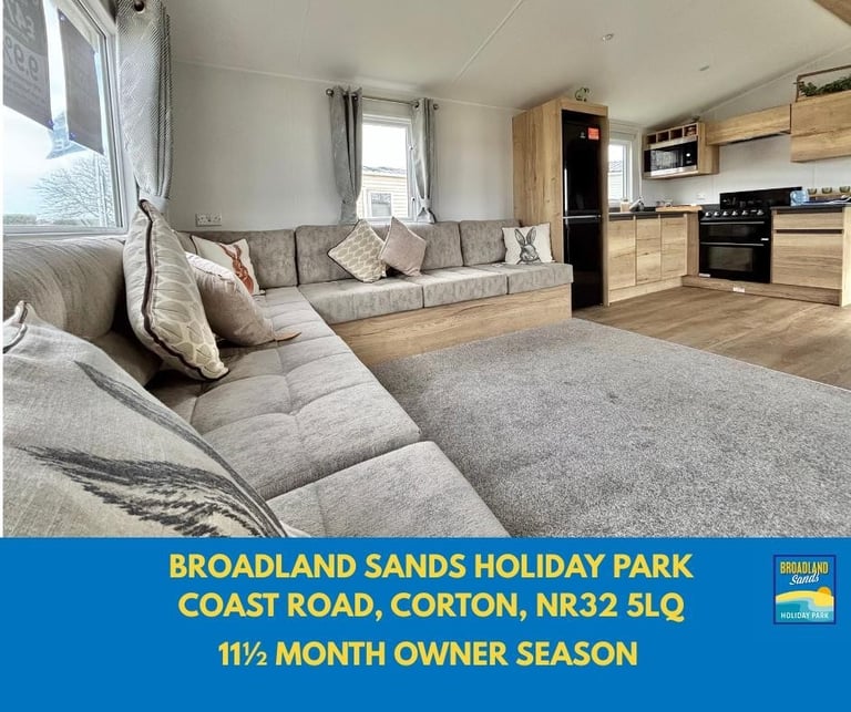 BRAND NEW STATIC CARAVAN FOR SALE ON BROADLAND SANDS HOLIDAY PARK 