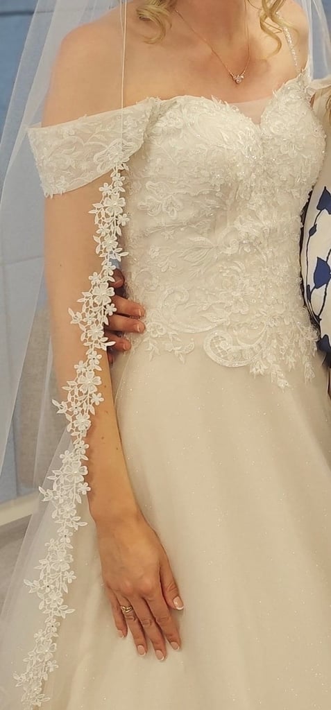 Warren York ivory veil - BV004