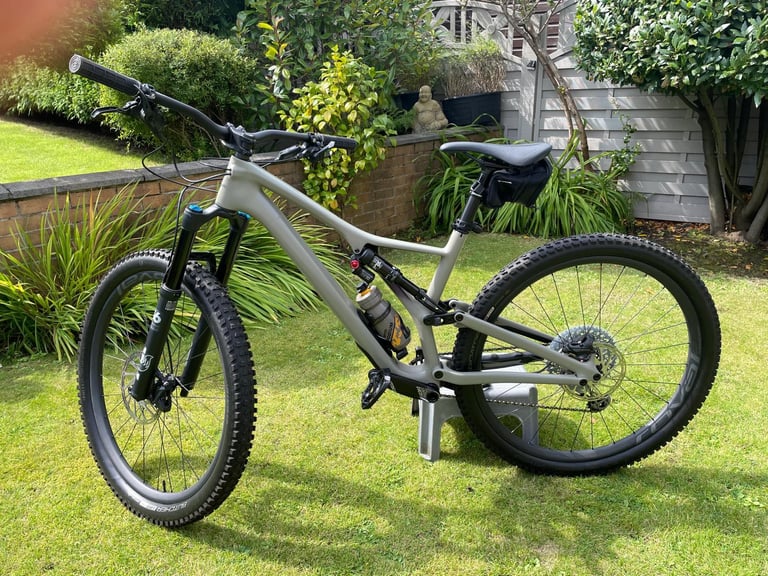 Specialized stump jumper expert bike large frame with Invisifran boomslang pedals 