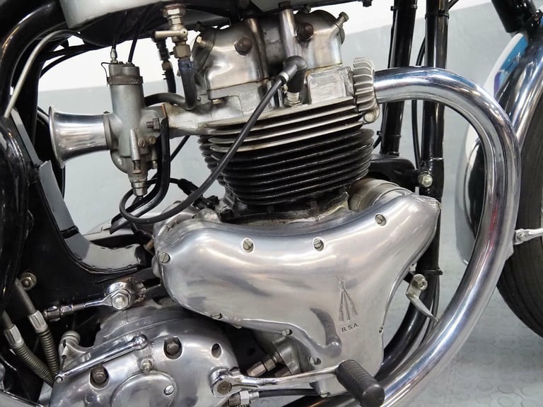 1957 BSA A7 total rebuild stunning ,stainless rims touring Rocket gold star look