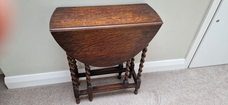 Solid oak folding table