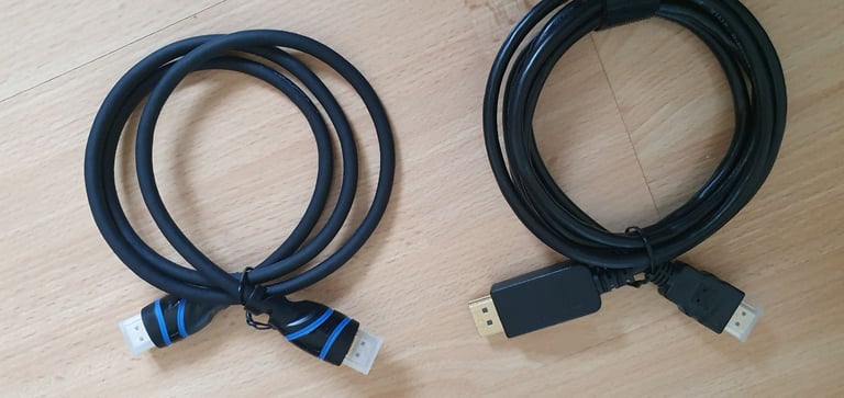 HTMI Cable 2x connectors for TV, LCD monitor, other electrical devices