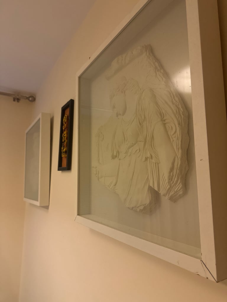 image for 2 Plaster of Paris Scupltures Frames