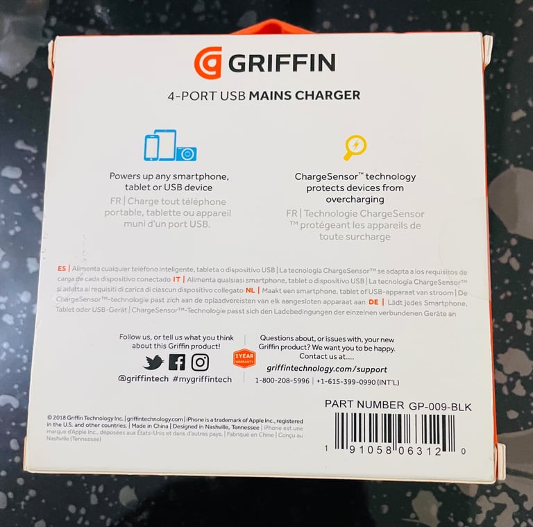 Genuine GRIFFIN charger