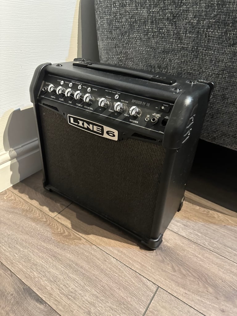  Squier Sonic Stratocaster HSS, 2-Color Sunburst & Line 6 Spider Amp with extras