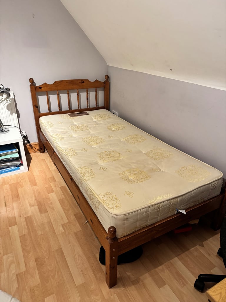 image for Free single bed with mattress