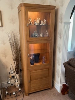 image for Solid Oak Display Cabinet