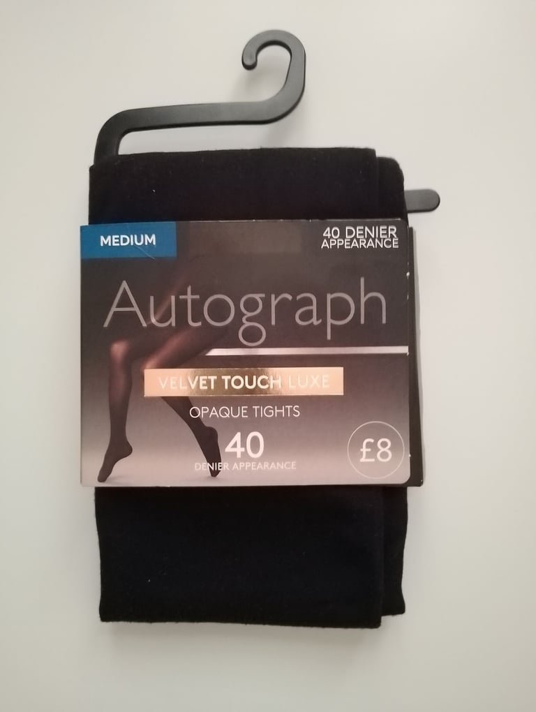 NEW M&S BLACK TIGHTS -MEDIUM ( £3 EACH WITH PROCEEDS TO GUIDE DOGS )