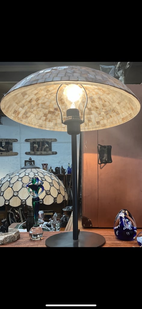 Genuine sea shell lamp 