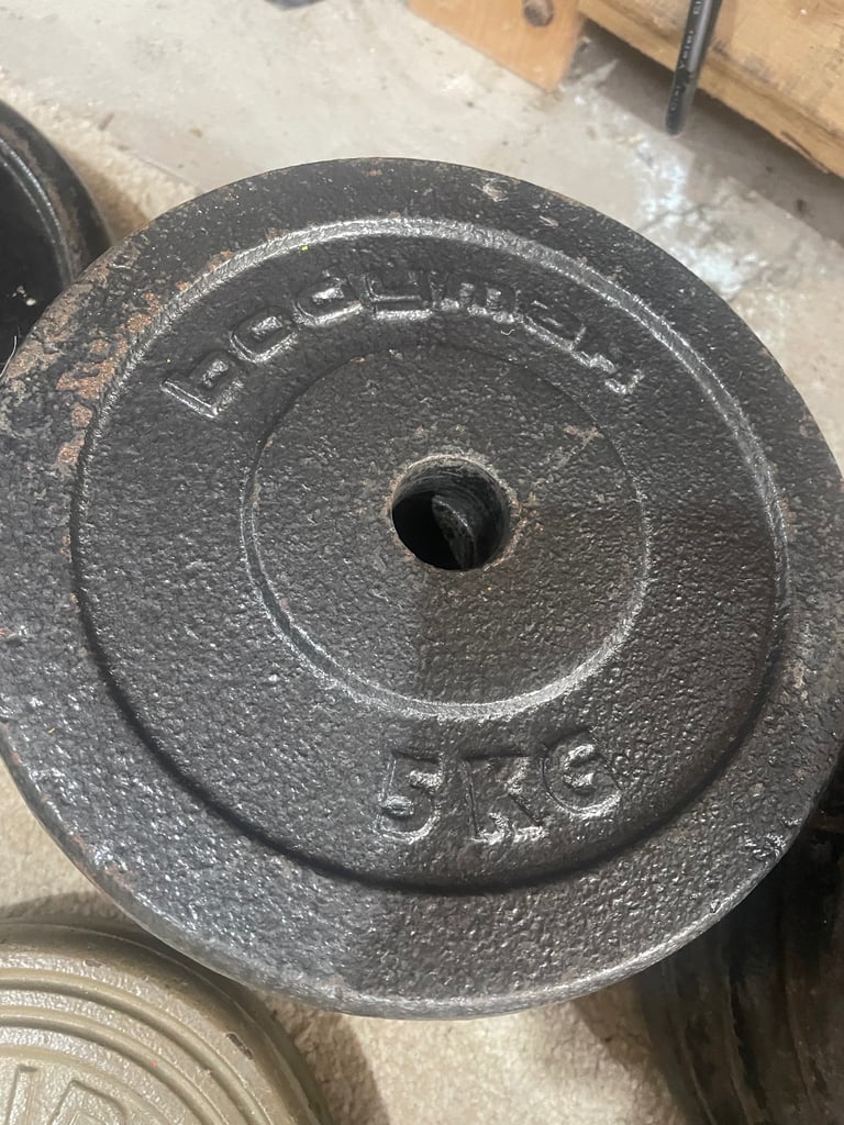 150kg cast iron weight plates - £1.50 per kg