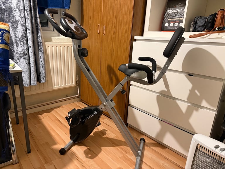 image for Foldable Exercise Bike with Backrest – Great Condition – £20OBO VC