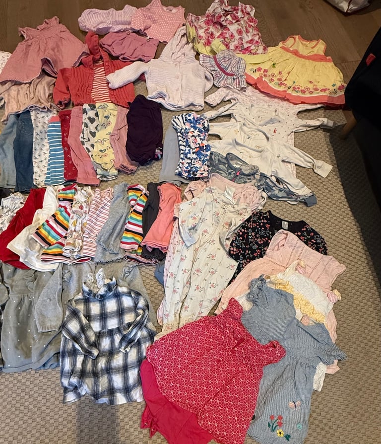 6-9 months baby girl bundle 70+ items postage incl.