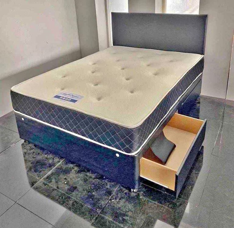 SINGLE/ DOUBLE/ KING SIZE DIVAN BED FOR SALE WITH BASE HEADBOARD AND