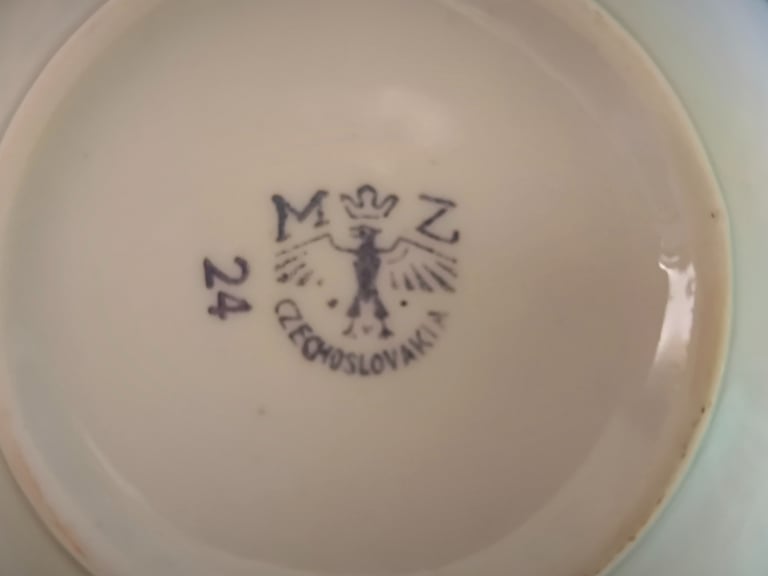 Vintage mid-century Czech Moritz Zdekauer Tea Set - c1950