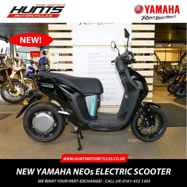 image for IN STOCK NOW! - NEW Yamaha NEO's Electric Scooter. (Black) £3,100 On The Road