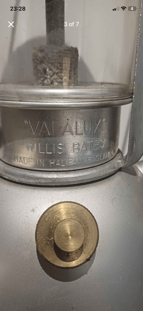 Vapalux Willis Bates Camping Lamp Lantern Model M1
