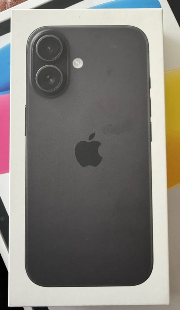 image for Brand New Sealed in Box Apple iPhone 16 128gb in Black and Network Unlocked