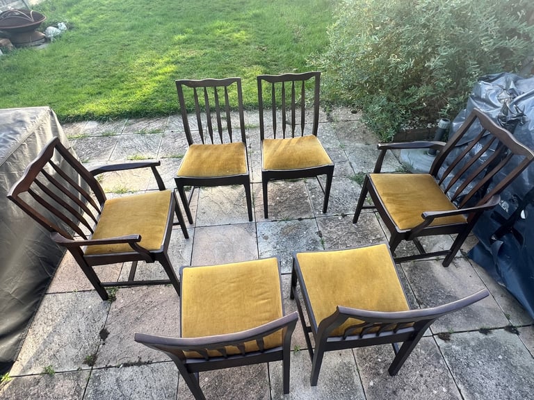 Stag Extendable Dining Table & 6 Chairs – Classic Vintage Set