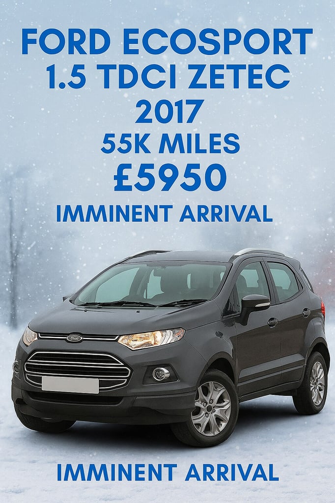 image for 2017 Ford Ecosport 1.5 TDCi 95 Zetec 5dr HATCHBACK Diesel Manual