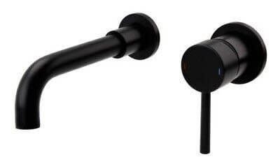 image for New Nero Round Matt Black Wall Mounted Basin Mixer Tap RRP £199 Our Price £175