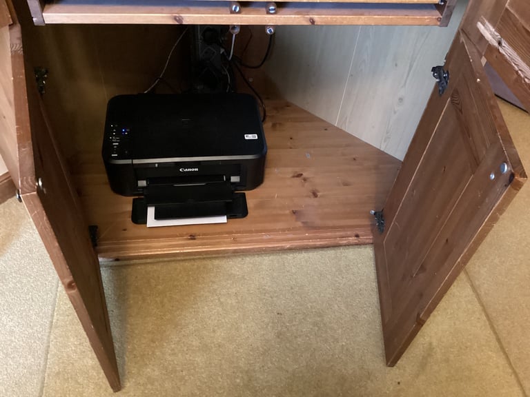 IKEA hideaway corner Desk inc Pullout Keyboard Drawer Home Office Furniture ALVE work station